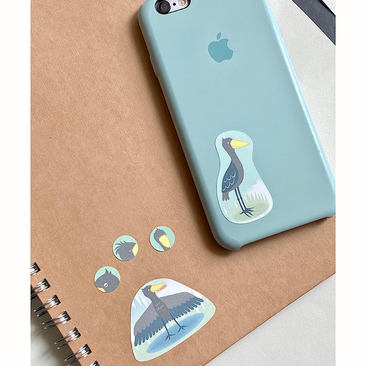 シール　ハシビロコウ