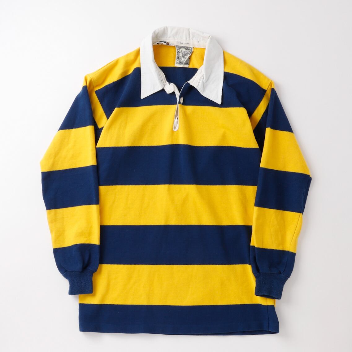極美品】80s special vintage Collared thick long shirt rugby shirt