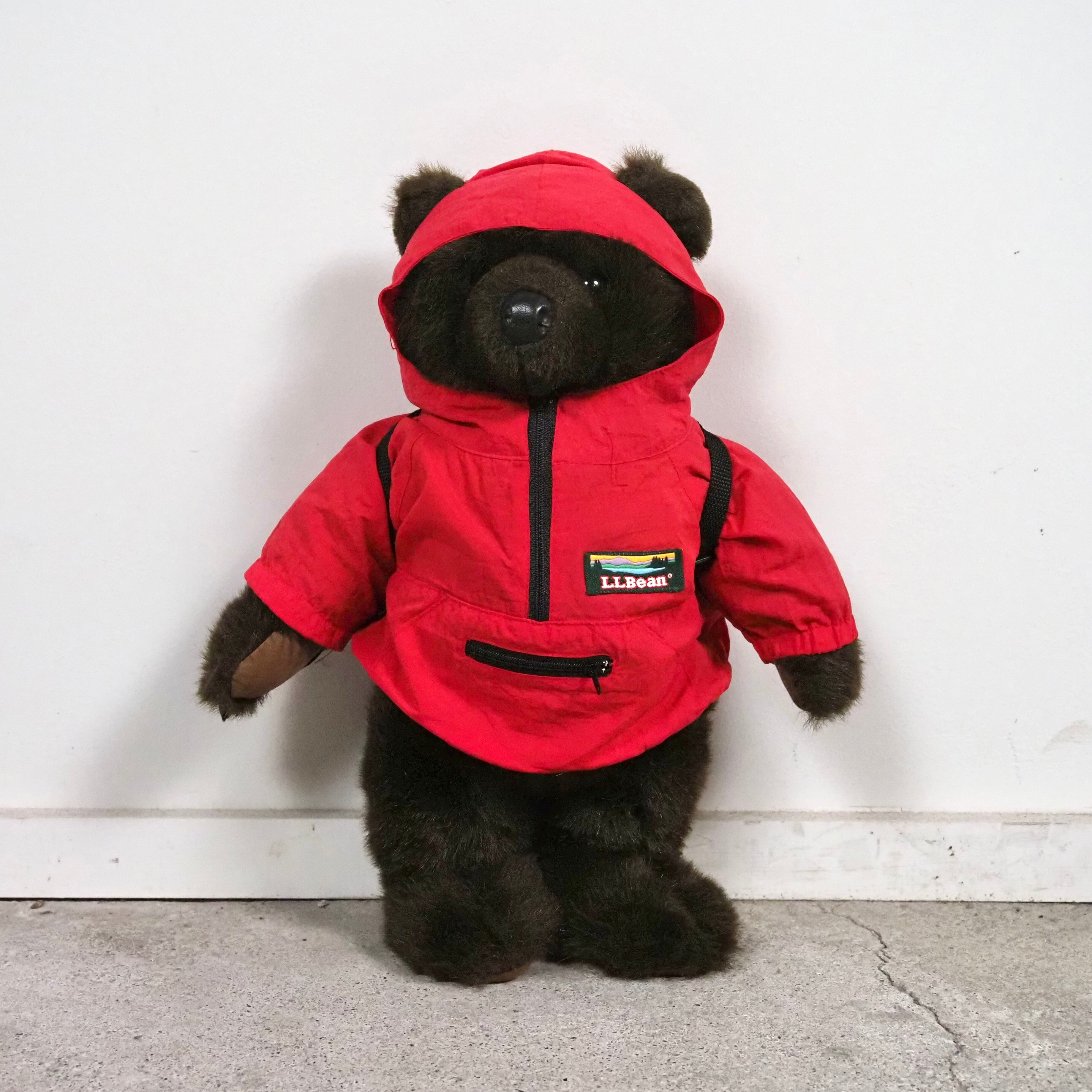 L.L.Bean Stuffed Bear Anorak Parka/Back Pack Douglas 90s エルエルビーン ダグラス テディベア
