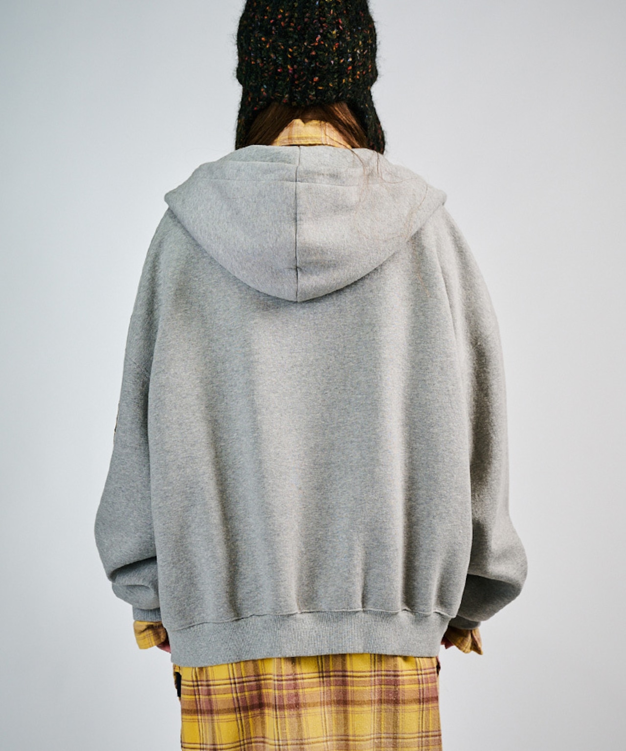 ビッグシルエットスウェットフーディー (GRAY) CQ-49086