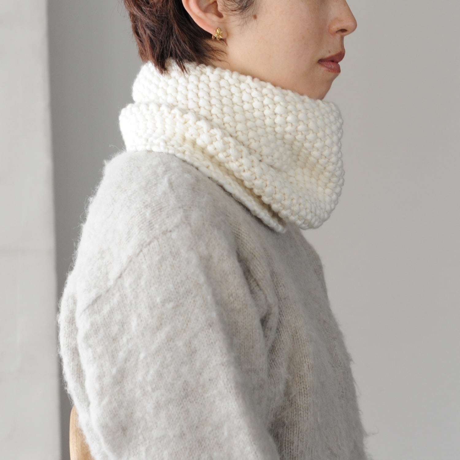 Meg KNITTING カシミヤスヌード | coromo-cya-ya onlinestore