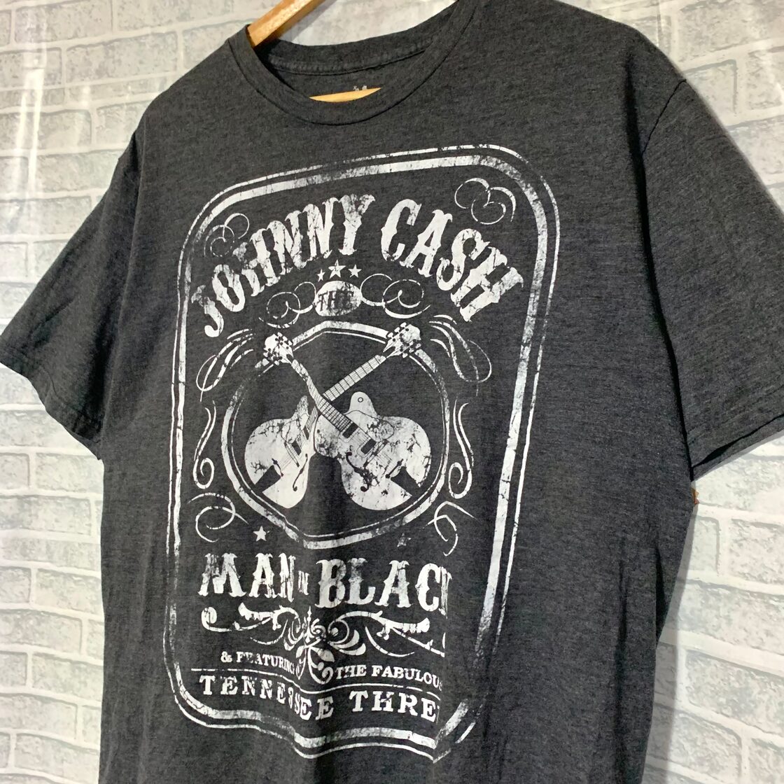 ジョニーキャッシュ 半袖Tシャツ メキシコ製 ミュージック系 L | PAY ID