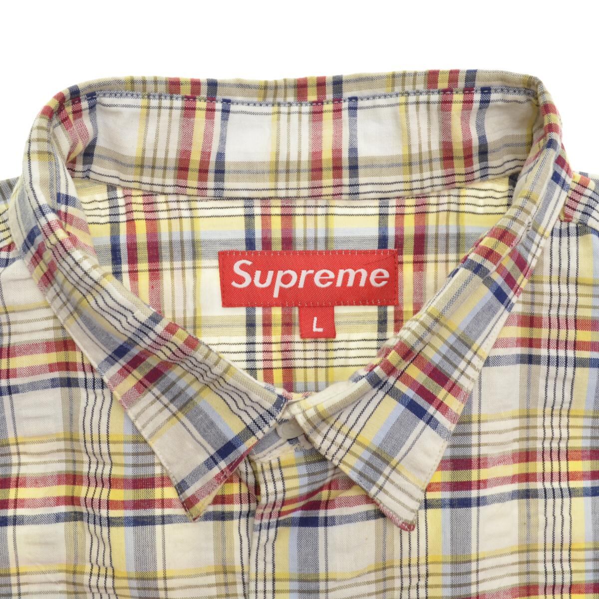 Supreme 半袖シャツ チェック