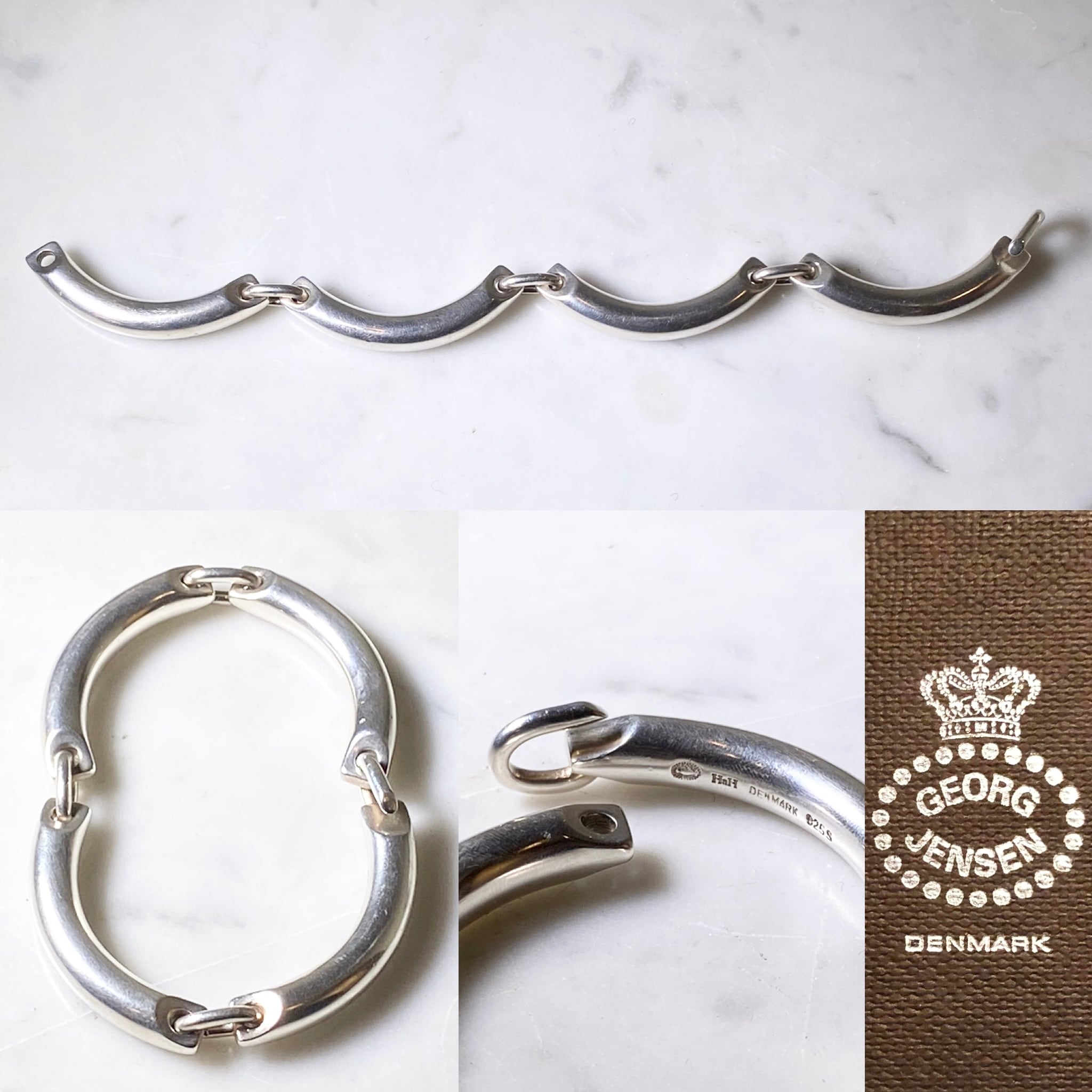 vintage GEORG JENSEN silver bracelet designed by “Hans Hansen