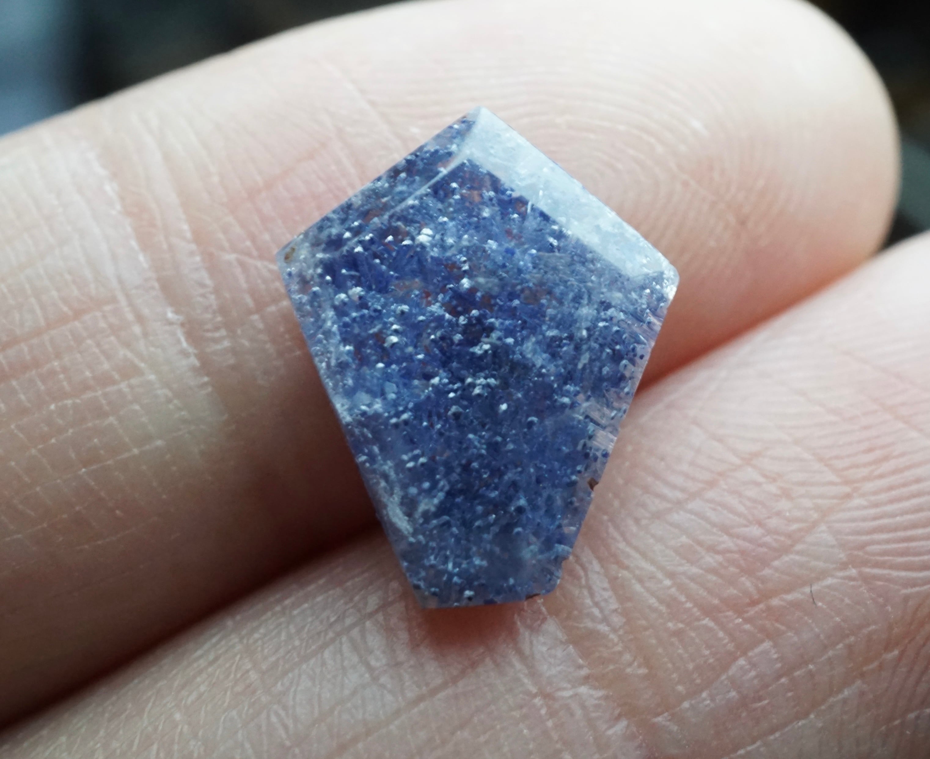 高品質 濃いブルー プラネタリウムデュモルチェライトインクォーツ