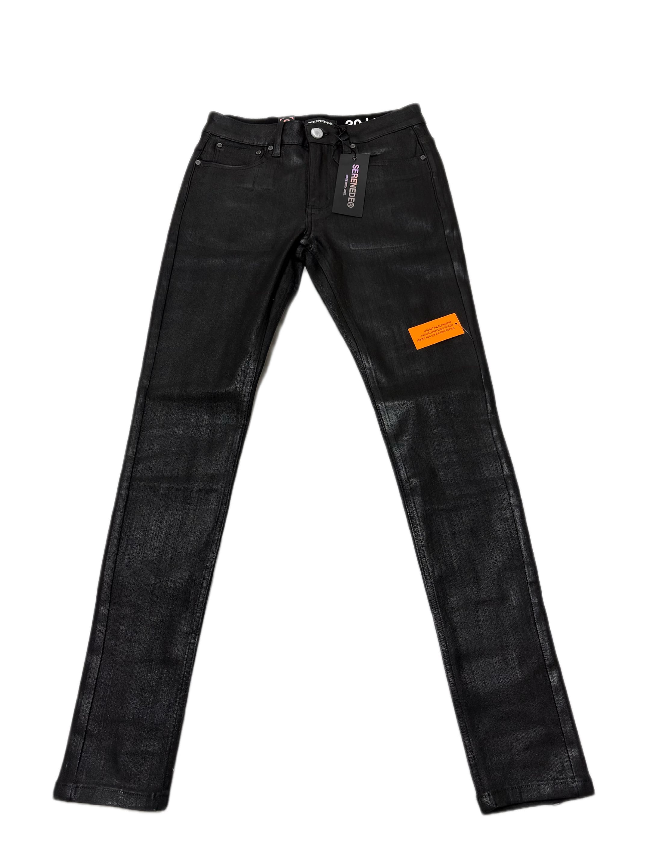 SERENEDE スキニーデニム ONYX ワックス 28 袋 タグ付き SERENEDE ONYX JEANS SLIM FIT | iconic