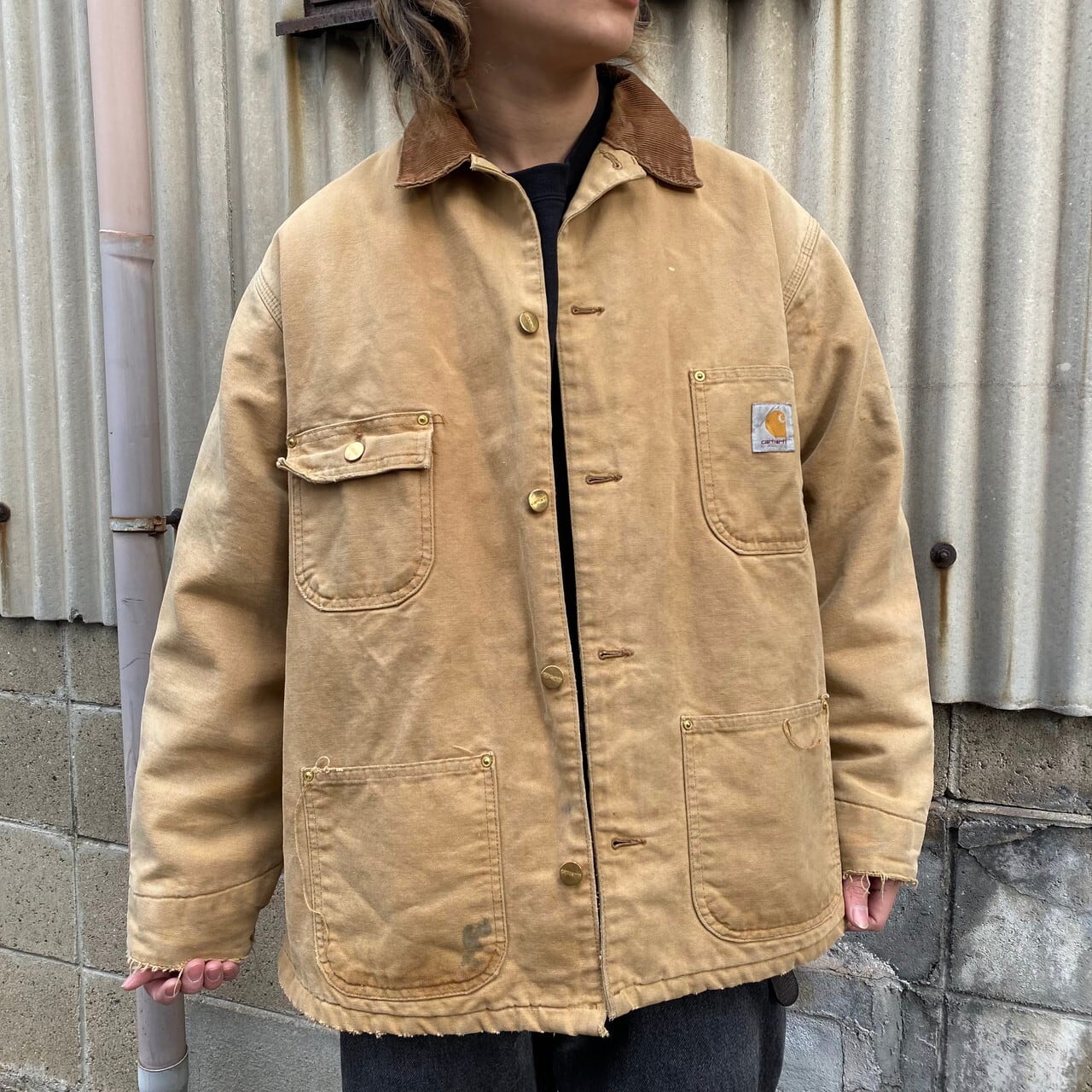 carhartt カーハート ミシガンチョアコート 企業ロゴ 2XL