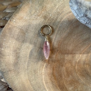 【New】Pink Epidote＊Necklace top/14K Goldfilled