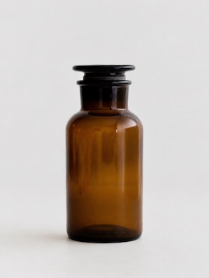 試薬瓶 500ml｜広口 ブラウン｜Reagent Bottle 500ml Wide-Mouth Brown