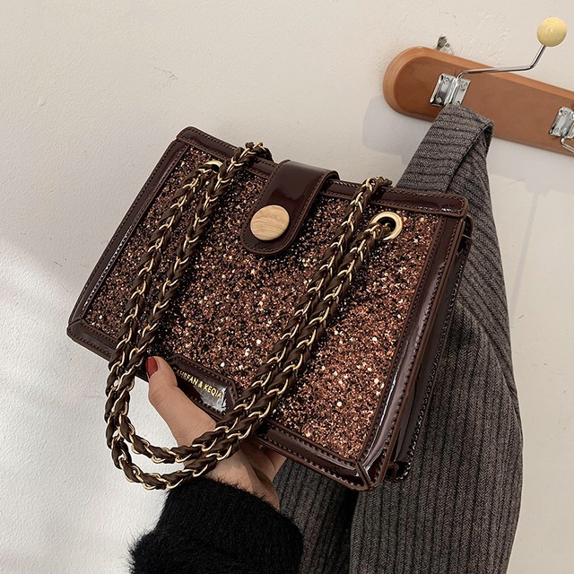 オータムウィンターレザースパンコールチェーン スタイル 秋物 冬物 メッセンジャーバッグ Tiancai_Wing_Bag74780449182