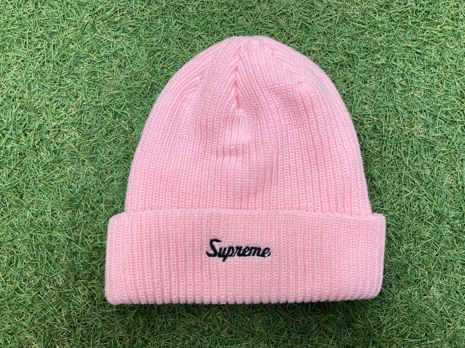 メンズsupreme Loose Gauge Beanie  pink