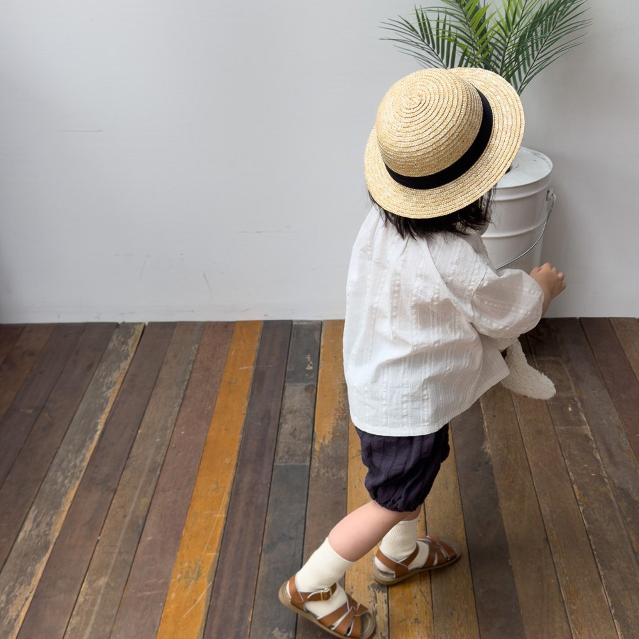 【ONU】パンプキンパンツ アイボリー 80〜120cm 240525 - 13