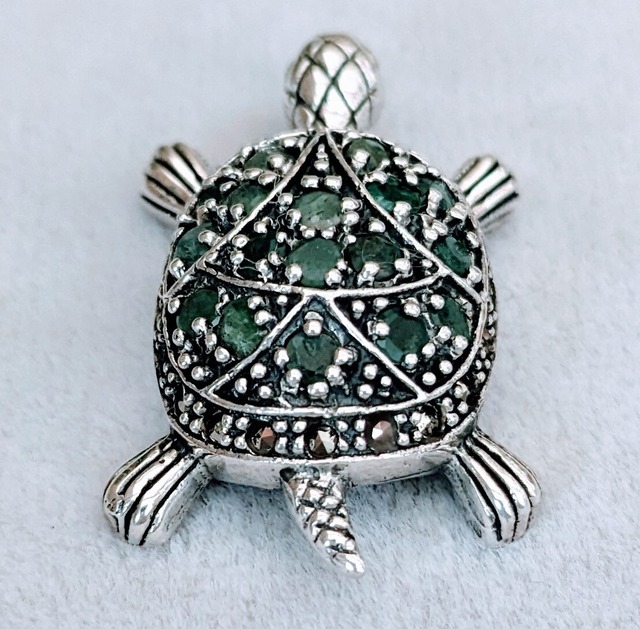 トルコ製 925silver 天然石 ペンダントトップ（花籠） | HAYAT TURKISH  