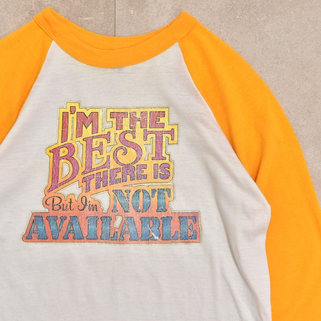 70～80s USA downerwear raglan sleeve T-shirt