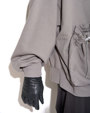 refomed "KINCHAKU ZIPUP HOODIE"〔GRAY〕"