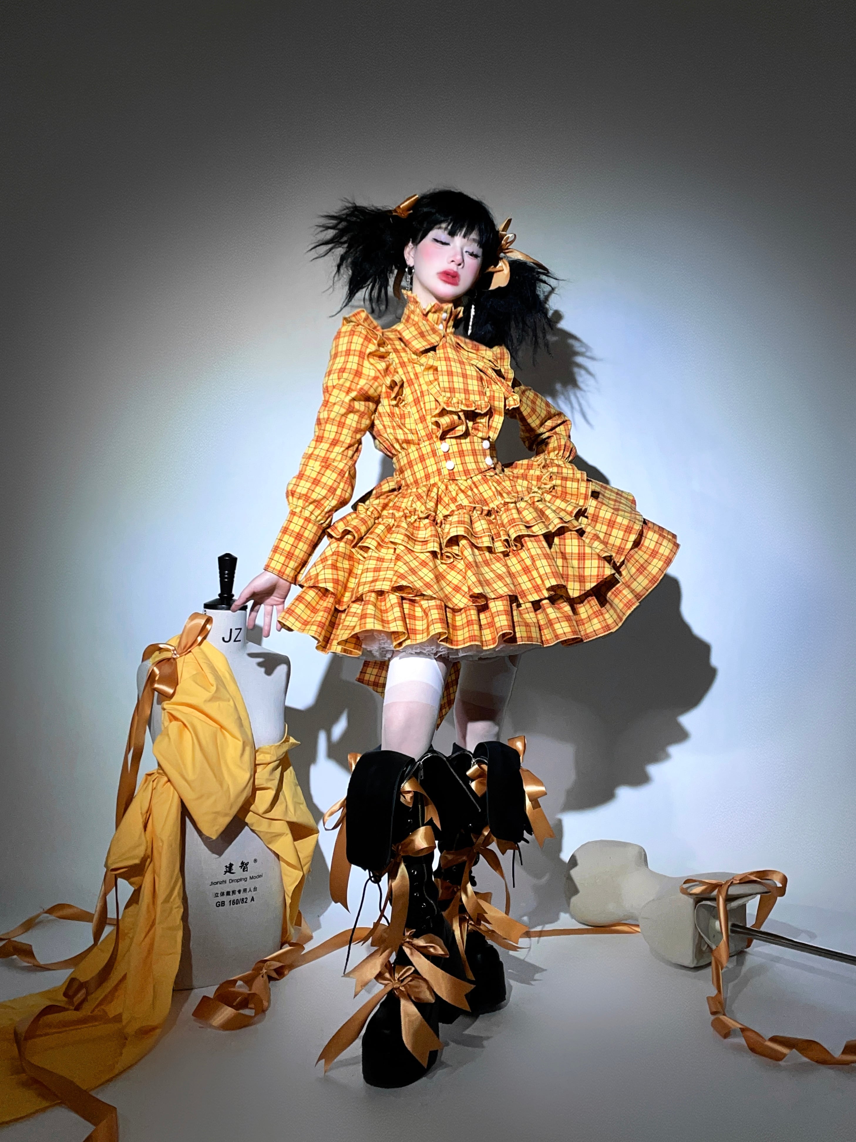 入荷済み「CATCOCOON・A DOLL'S HOUSE」チェック柄 ブラウス