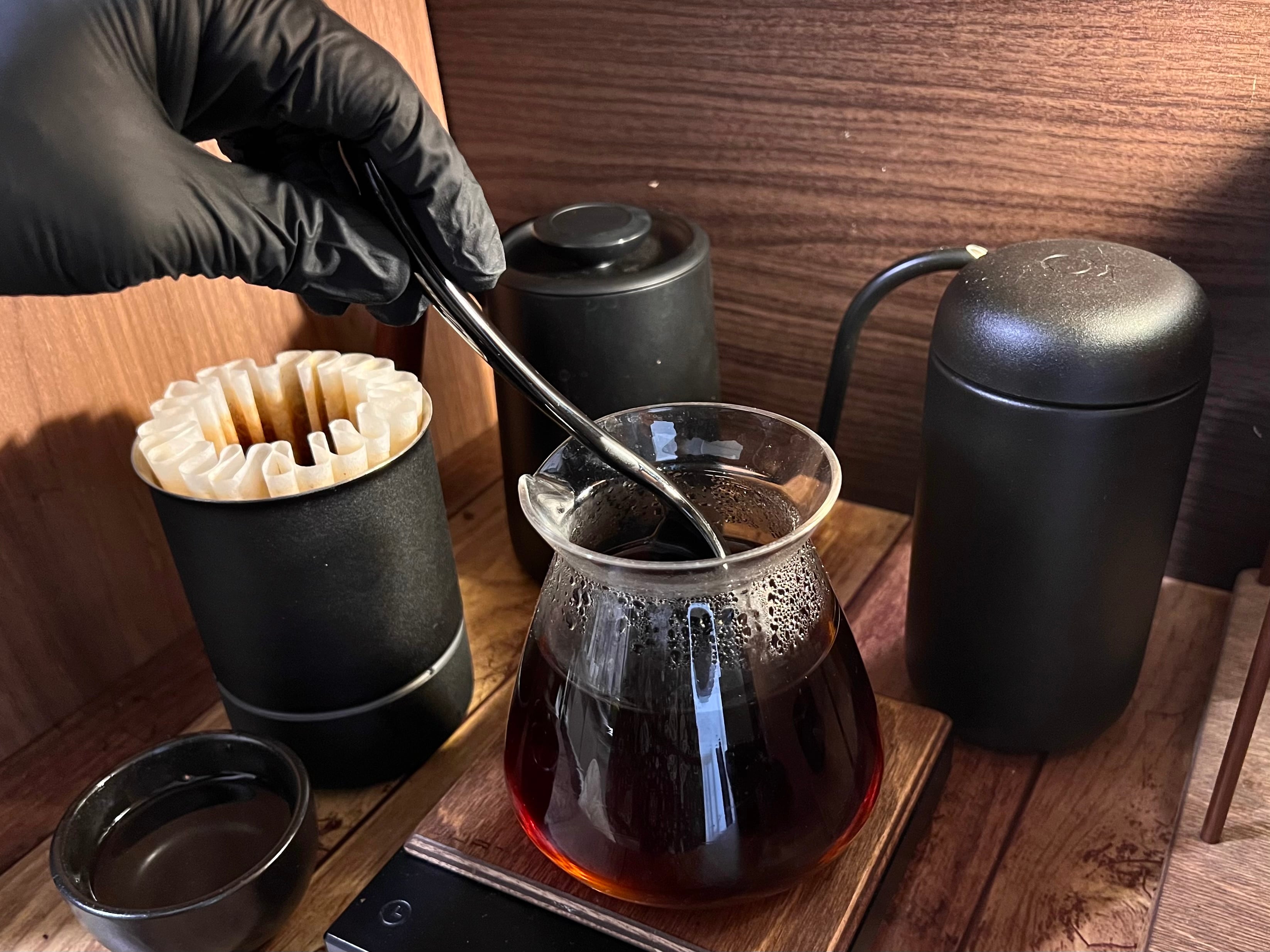 ORIGAMI カッピングスプーン ブラック | COFFEE LAB KOMAMEYA