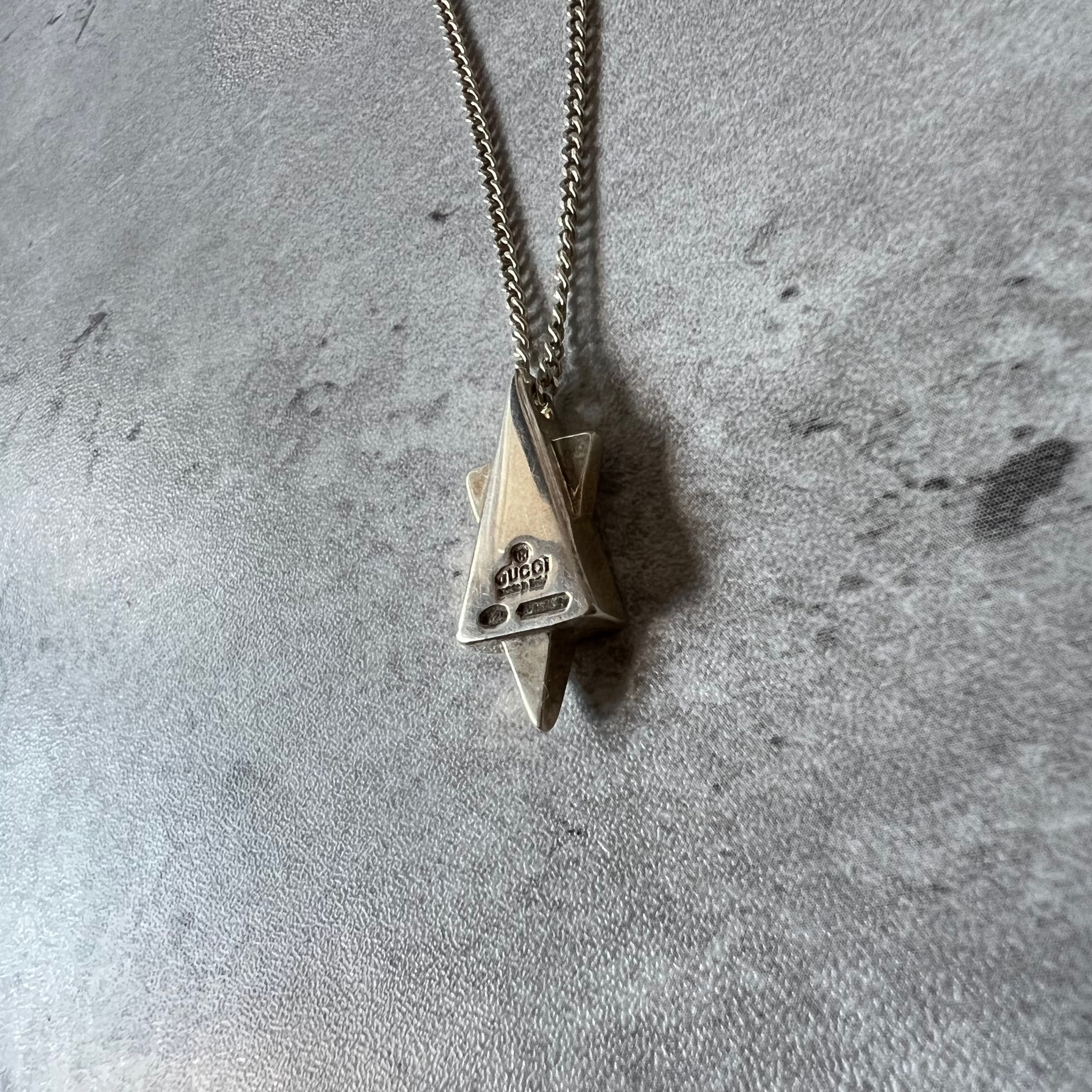 GUCCI” star of david necklace SV925 グッチ 六芒星 ネックレス