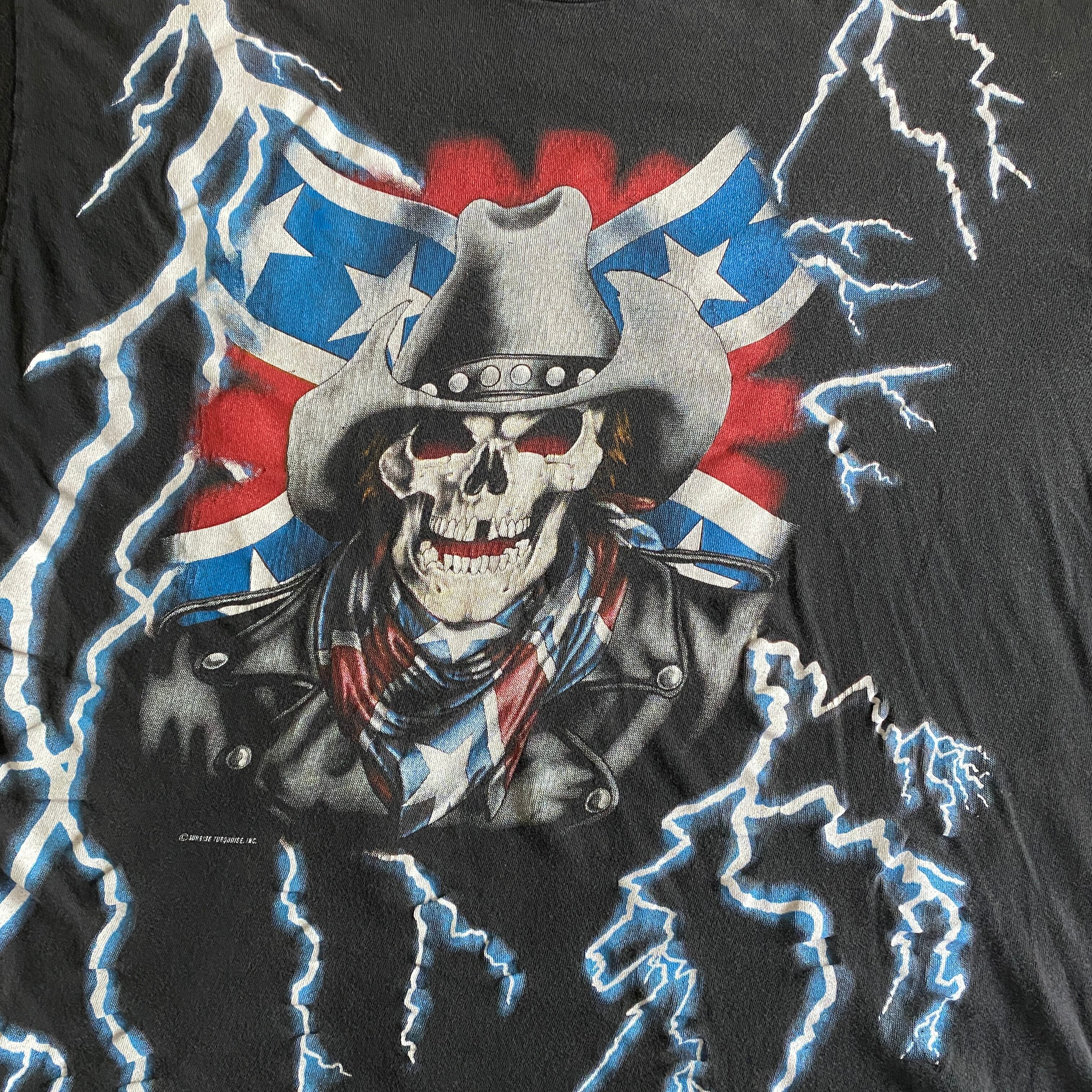 American Thunder ‘90s QC Skull T-Shirt