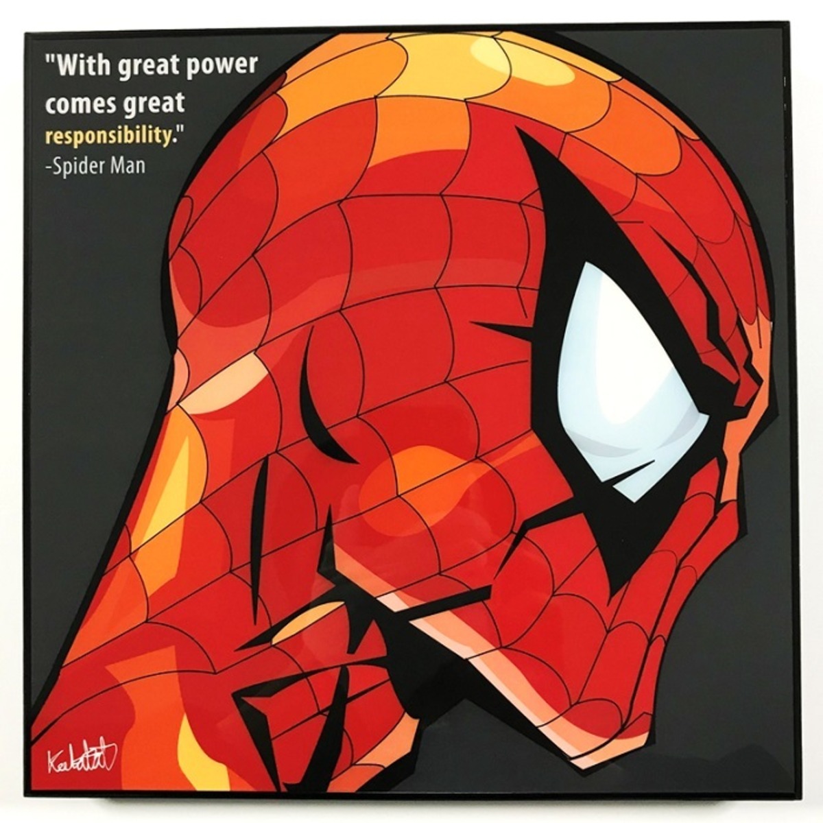 Spider Man (1) スパイダーマン「ポップアートパネル Keetatat 