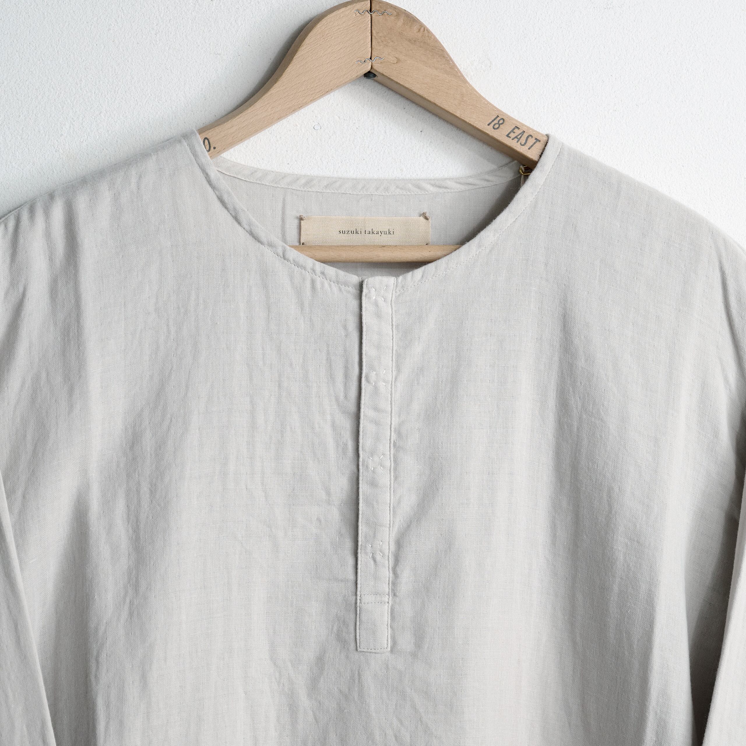 suzuki takayuki スズキタカユキ gauze shirt clousy grey size02