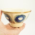 4寸マカイ　青丸【幸陶器】