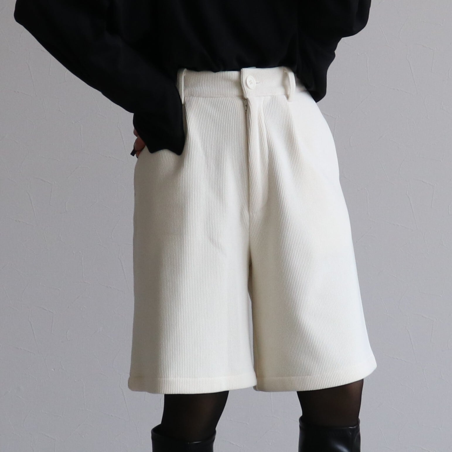 裏フリースボンディングショートパンツ※一部予約商品です※【y2858-z