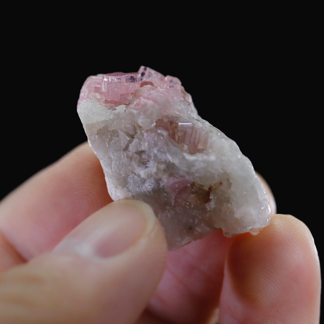 トルマリン/カルサイト（Tourmaline on Calcite） S00214 | Pay ID