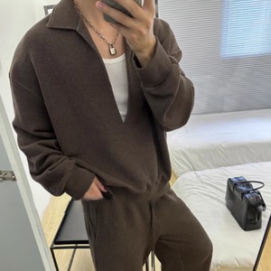 コーヒーカラースウェットパンツ（別売りでセットアップのトップスあり）　0858