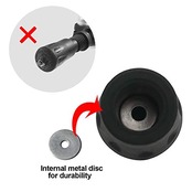 ラバーキャップ NATUCE トレッキングポール ストック キャップ トレッキングポール用 ティッププロテクター ゴム 取り替え用 12mm内径 登山 スキー ハイキング スティック 16個セット