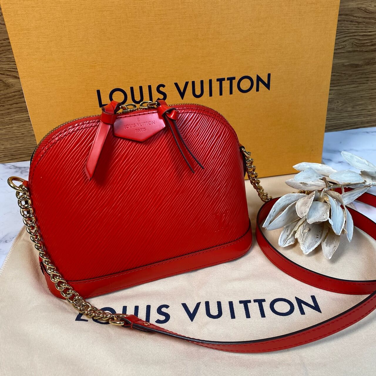 極美品 LOUISVUITTON ルイヴィトン エピ アルマミニチェーンショルダー