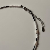 Monotone beads necklace ［BZN24］