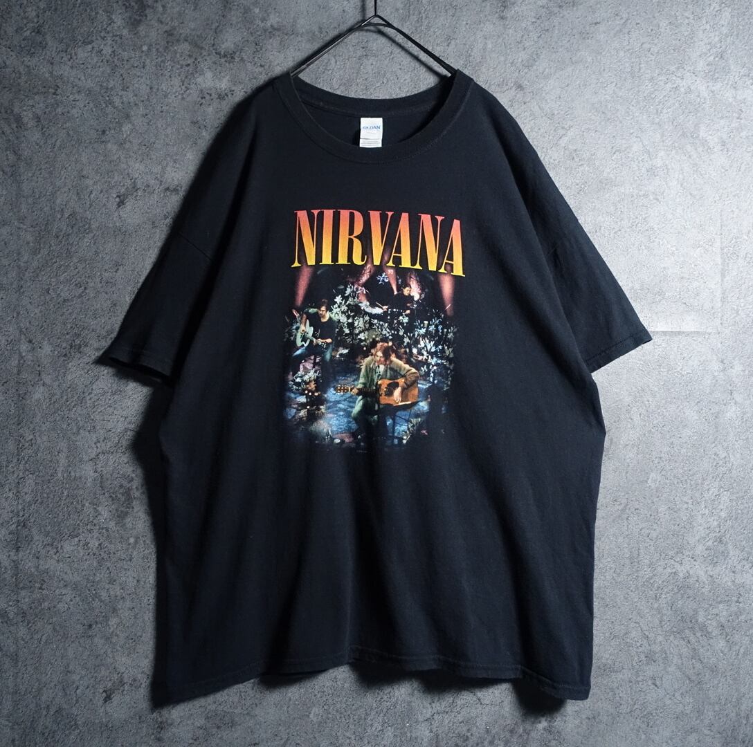 00s “NIRVANA” Black Printed Band T-shirt