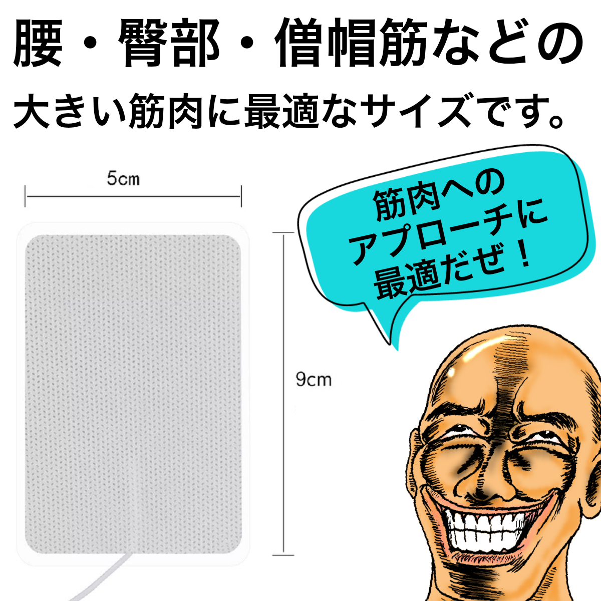 電気治療パッド【大】10パック(20枚入り)EMS・ハイボルテージ 電気治療パッド【大】10パック(20枚入り)EMS・ハイボルテージ