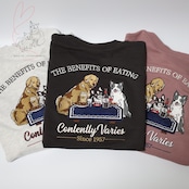 DOG刺繍スウェット 【POWER TO THE PEOPLE -VINTAGE-】トレーナー チャコール