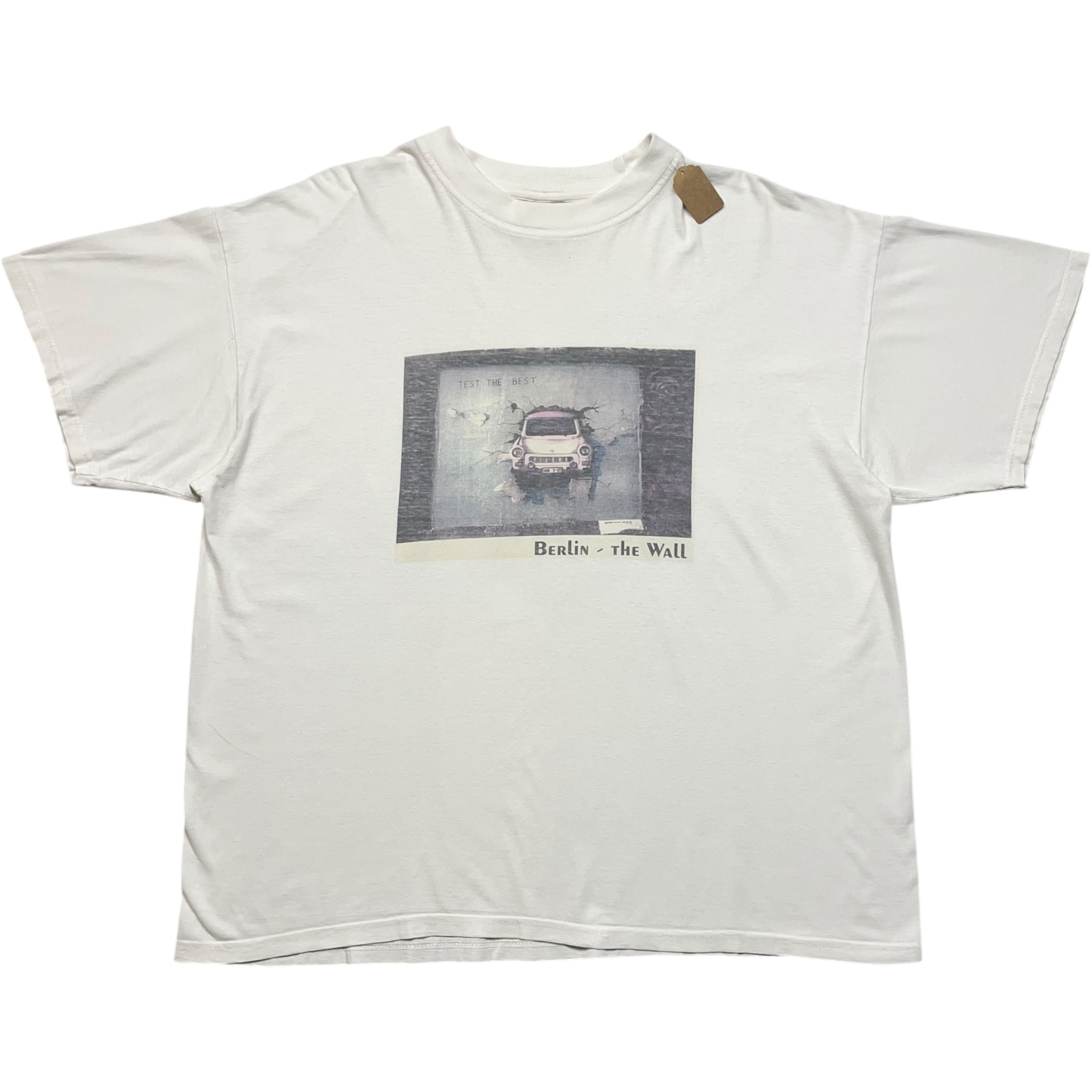 《L》& Tシャツ ベルリンの壁 プリント ホワイト no.6776