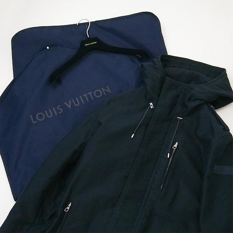 ルイ・ヴィトン LOUIS VUITTON ライナー付 コート コットン ムートン ネイビー ルイ・ヴィトン LOUIS VUITTON ライナー付 コート コットン ムートン