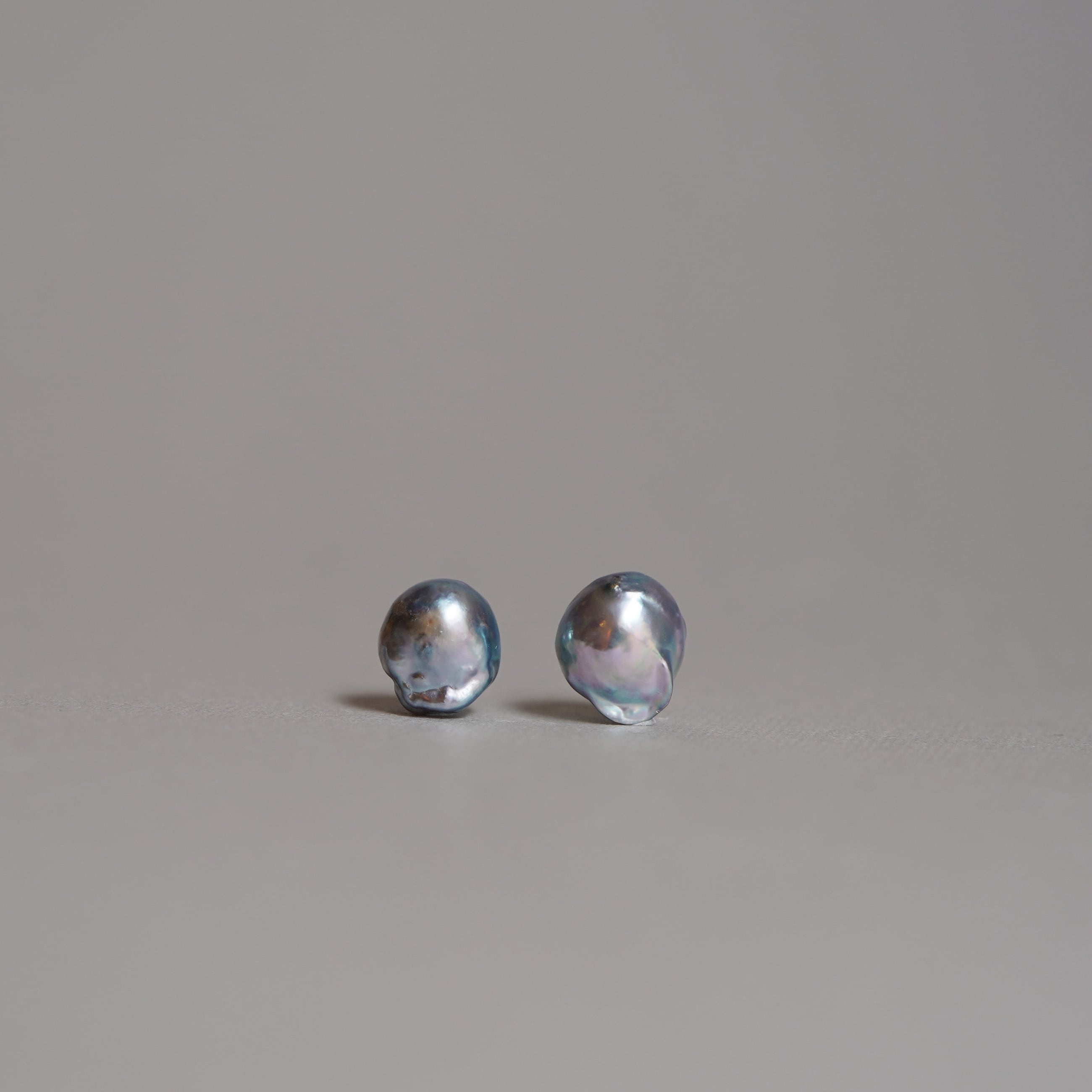 【As I Am】1点もの 14kgf あこやバロックパールピアス E