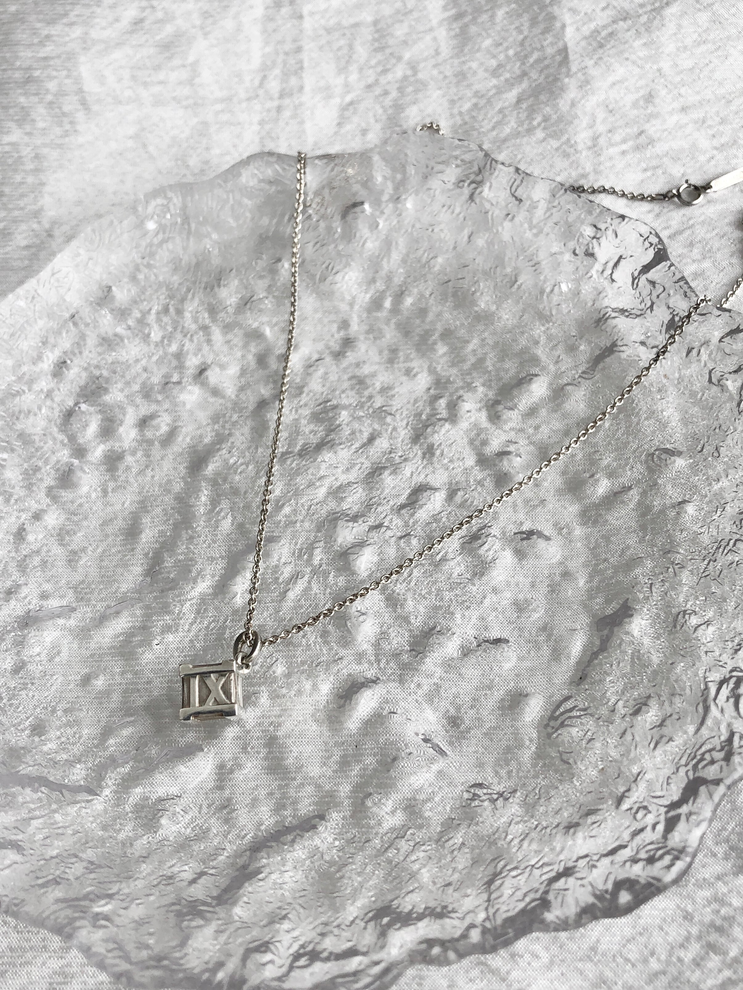 Tiffany & Co. ティファニー ネックレス シルバー アトラス キューブ SILVER925 vintage ヴィンテージ オールド 53tb43