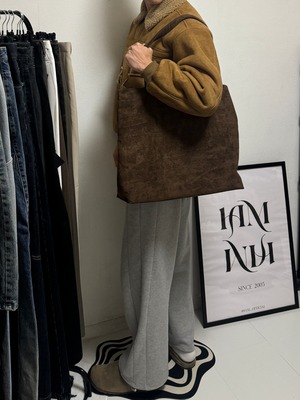 Mood Suede Shearling Mustang Jacket (2color)