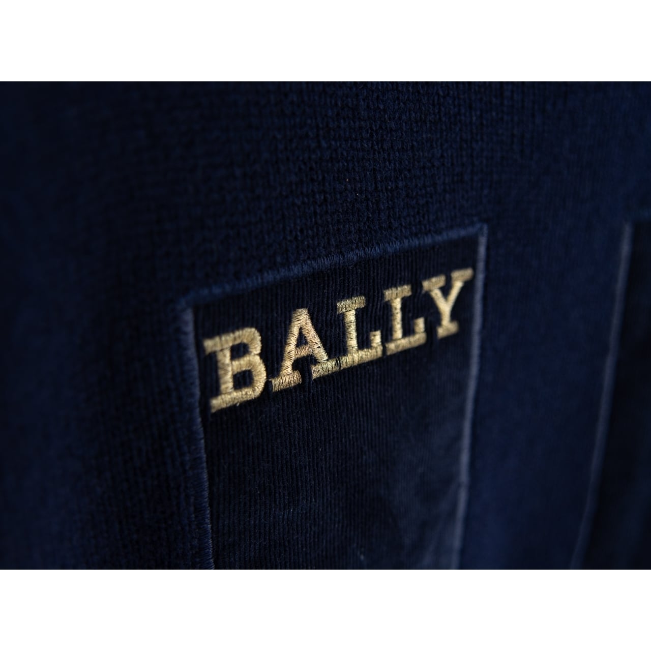 【BALLY】80-90's 100% Wool Logo Sweater（バリー ウールロゴセーター ニットプルオーバー）