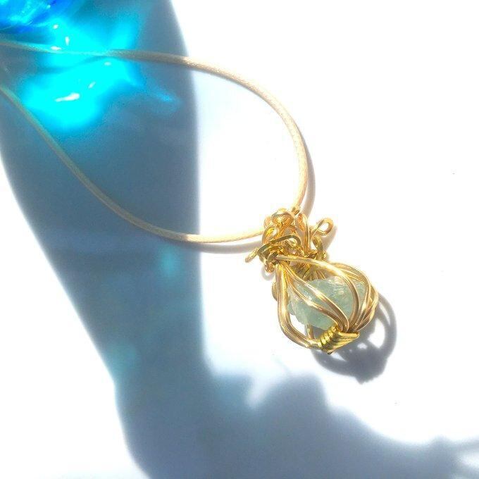 【一点物】✦3月の誕生石✦⋆.·Panier de Aquamarine⋆.·アクアマリンの原石ネックレス·.⋆✦