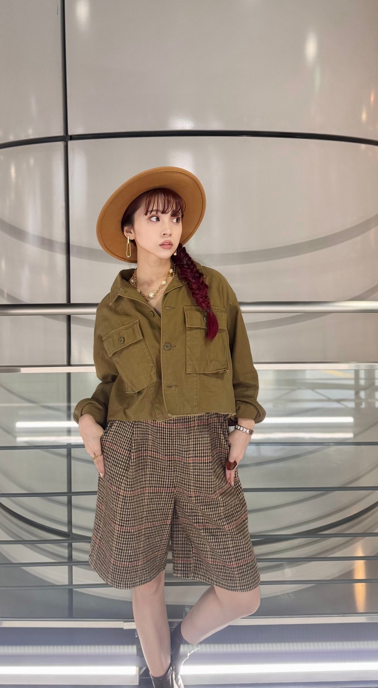 KULU チェック柄パンツ