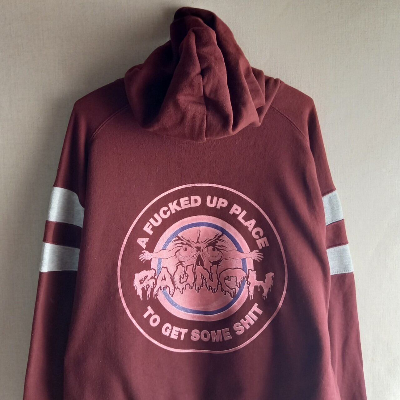 RAUNCH RECORDS & SKATE パーカー Lサイズ PUSHEAD パスヘッド 
