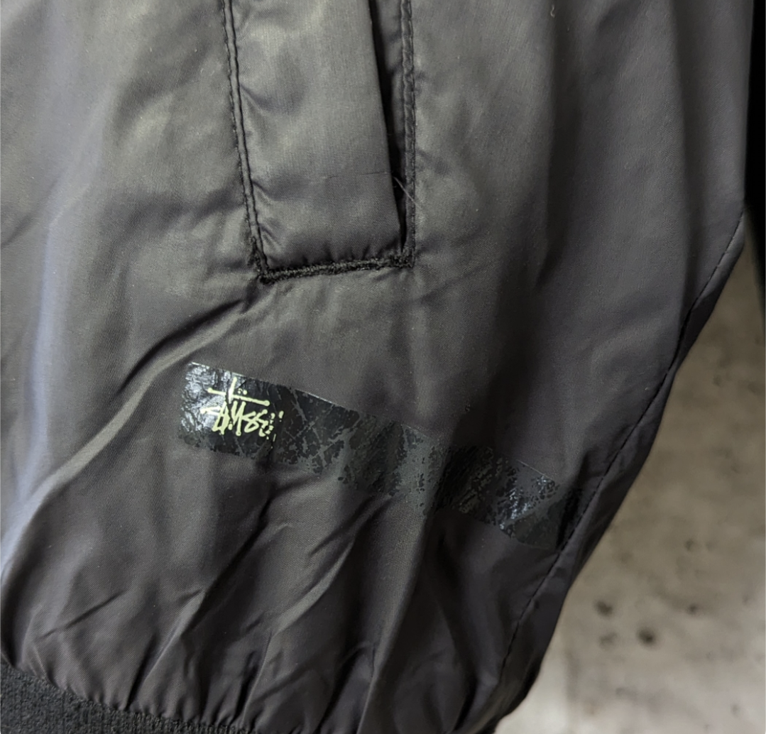 00s STUSSY THERMOLITE 中綿ナイロンジャケット 黒 Y2K 00c7a683166b5d05f3a60de72fa337