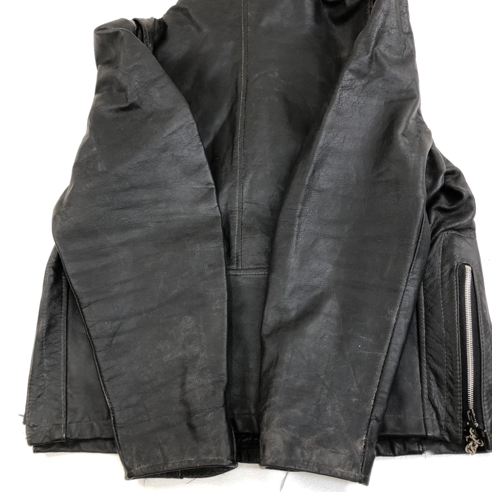 UNKNOWN | Leather rider jacket レザーライダースジャケット ブラック