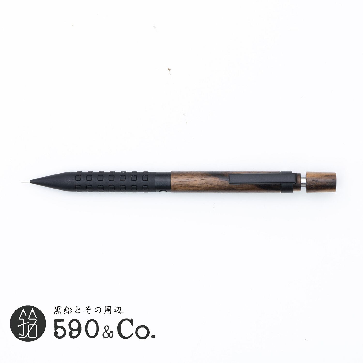 木軸ペン 黒柿 シャープペン Flamberg 気持ちよかっ