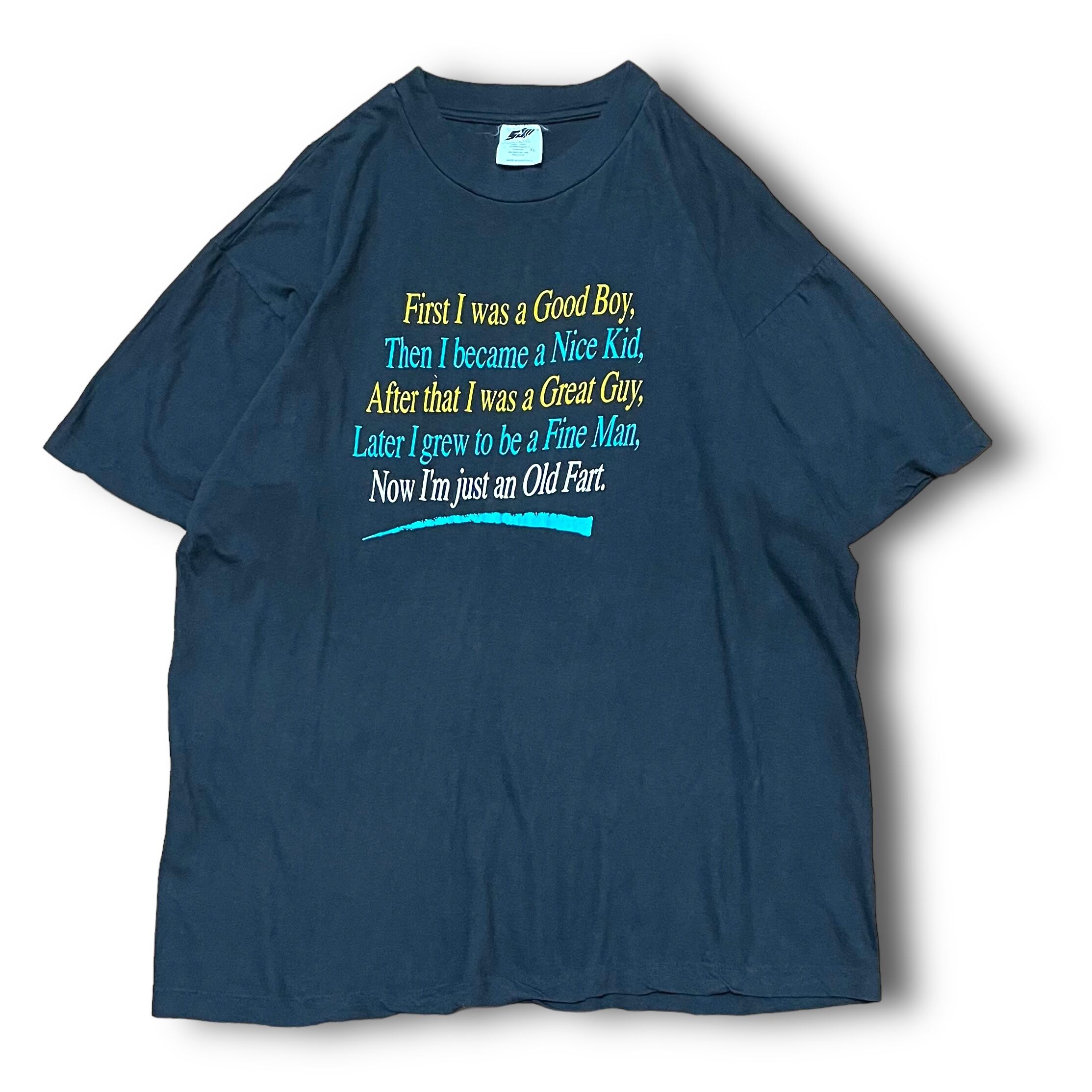 【Vintage】1990's 英文字プリントTシャツ