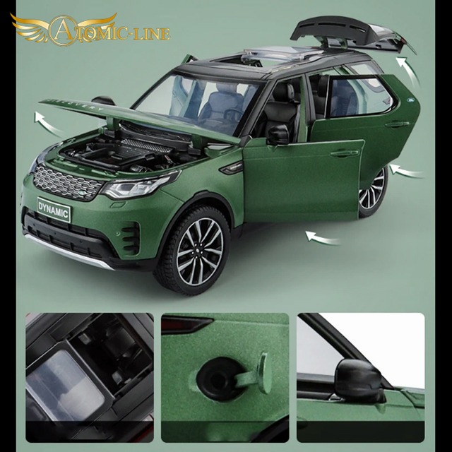 ランドローバー ディスカバリー 1/24 ミニカー 全4色 ライト点灯 エンジンサウンド 合金モデル 模型 ジオラマ