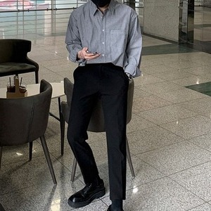 シンプルベーシックストライプシャツ　MT0080197